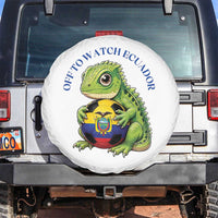 Off To Watch Ecuador Spare Tire Cover Funny Ecuador Iguana Soccer Fan Gift