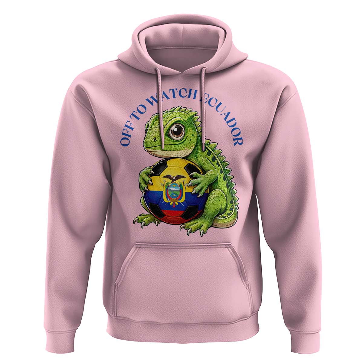 Off To Watch Ecuador Hoodie Funny Ecuador Iguana Soccer Fan Gift