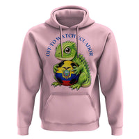 Off To Watch Ecuador Hoodie Funny Ecuador Iguana Soccer Fan Gift