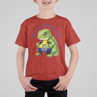 Off To Watch Ecuador T Shirt For Kid Funny Ecuador Iguana Soccer Fan Gift