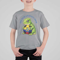 Off To Watch Ecuador T Shirt For Kid Funny Ecuador Iguana Soccer Fan Gift