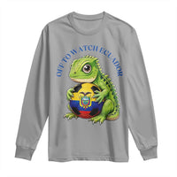 Off To Watch Ecuador Long Sleeve Shirt Funny Ecuador Iguana Soccer Fan Gift