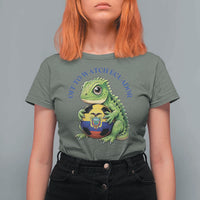 Off To Watch Ecuador T Shirt For Women Funny Ecuador Iguana Soccer Fan Gift