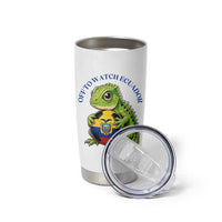 Off To Watch Ecuador Tumbler Cup Funny Ecuador Iguana Soccer Fan Gift
