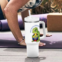 Off To Watch Ecuador Tumbler With Handle Funny Ecuador Iguana Soccer Fan Gift