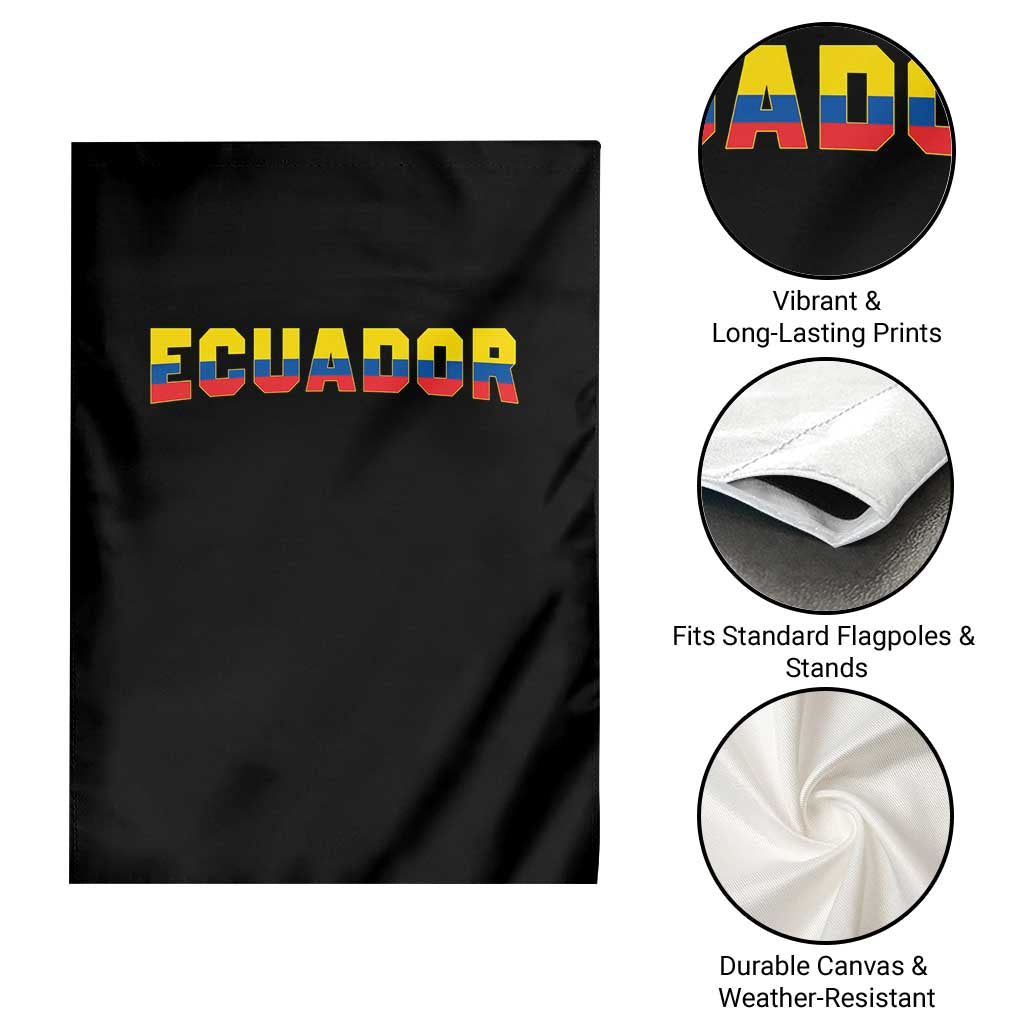 Vintage Ecuador Roots Garden Flag Latin Heritage Pride Gift