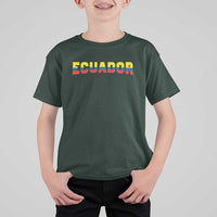 Vintage Ecuador Roots T Shirt For Kid Latin Heritage Pride Gift