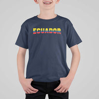 Vintage Ecuador Roots T Shirt For Kid Latin Heritage Pride Gift