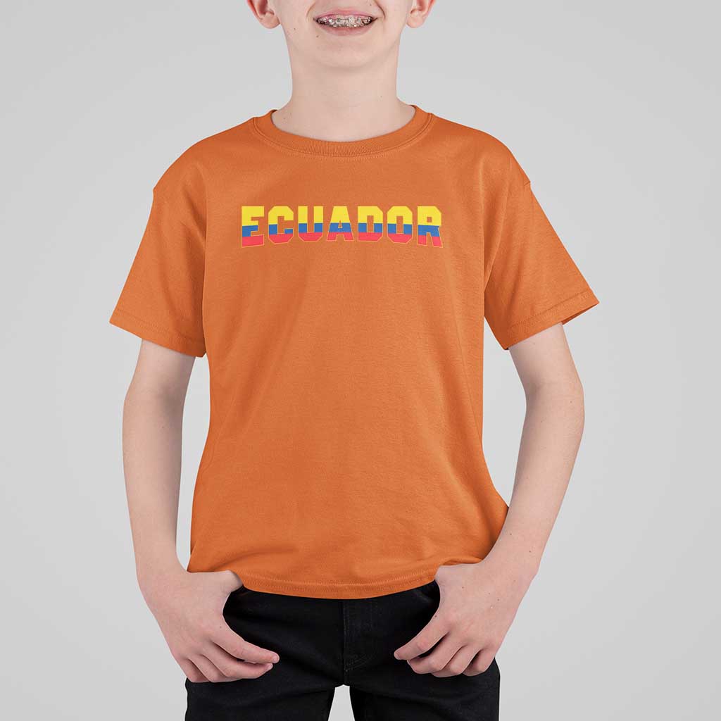 Vintage Ecuador Roots T Shirt For Kid Latin Heritage Pride Gift