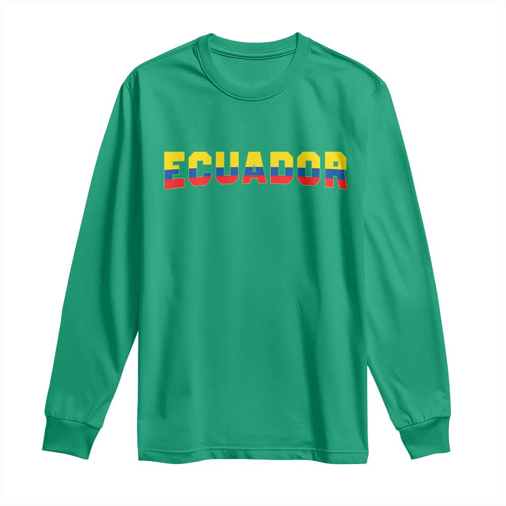 Vintage Ecuador Roots Long Sleeve Shirt Latin Heritage Pride Gift