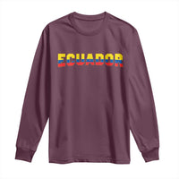 Vintage Ecuador Roots Long Sleeve Shirt Latin Heritage Pride Gift