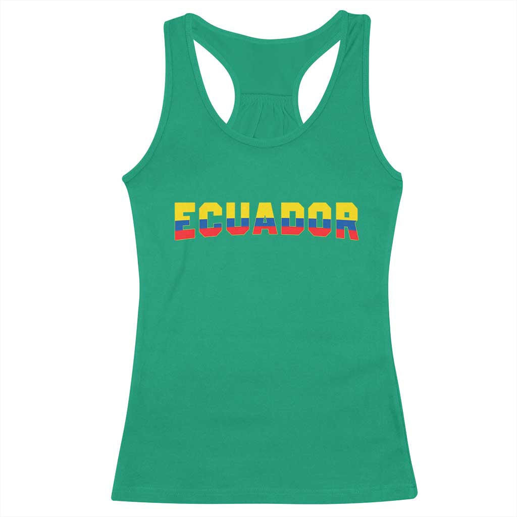 Vintage Ecuador Roots Racerback Tank Top Latin Heritage Pride Gift
