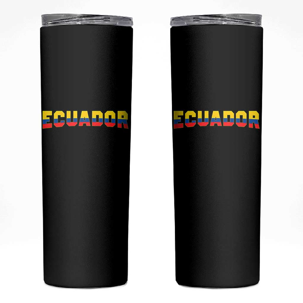 Vintage Ecuador Roots Skinny Tumbler Latin Heritage Pride Gift