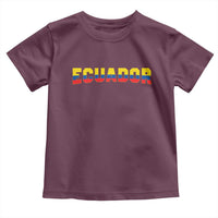 Vintage Ecuador Roots Toddler T Shirt Latin Heritage Pride Gift