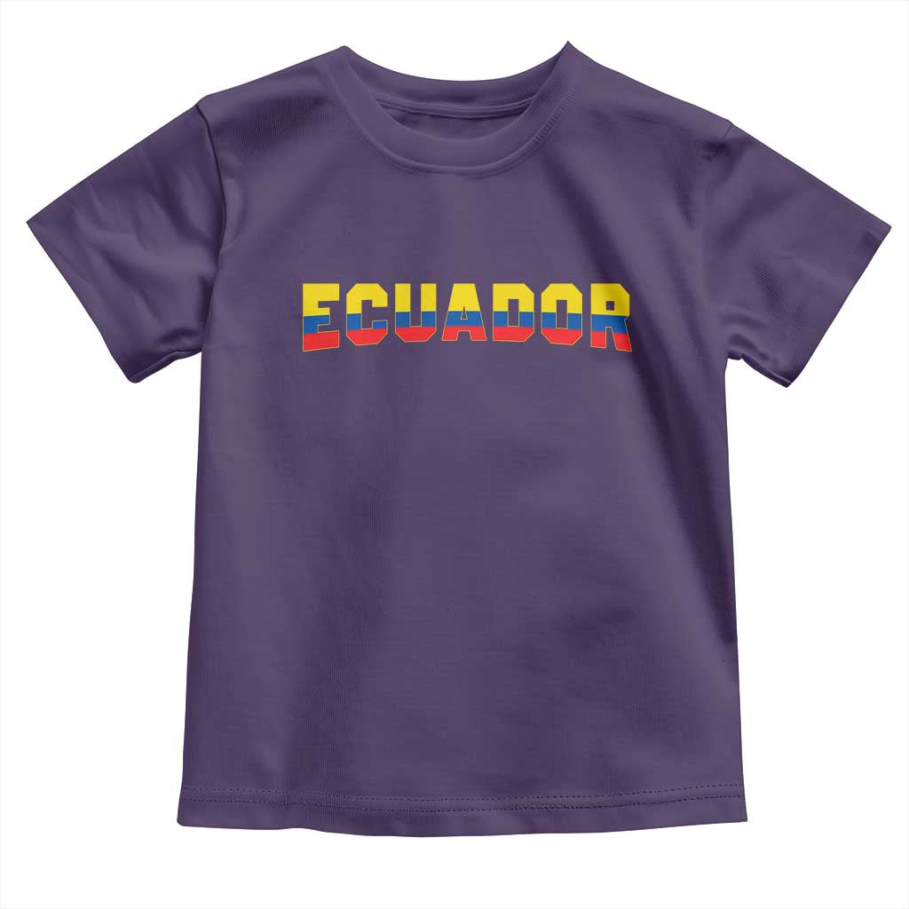 Vintage Ecuador Roots Toddler T Shirt Latin Heritage Pride Gift
