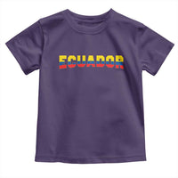 Vintage Ecuador Roots Toddler T Shirt Latin Heritage Pride Gift