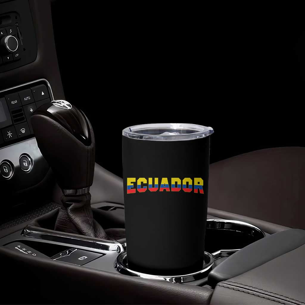 Vintage Ecuador Roots Tumbler Cup Latin Heritage Pride Gift
