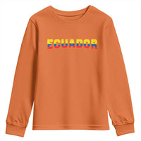 Vintage Ecuador Roots Youth Sweatshirt Latin Heritage Pride Gift