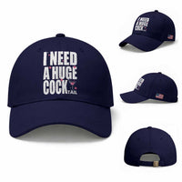Funny Adult Humor Baseball Cap I Need A Huge Cocktail Drinking Gift