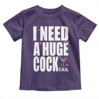 Funny Adult Humor Toddler T Shirt I Need A Huge Cocktail Drinking Gift - Wonder Print Shop