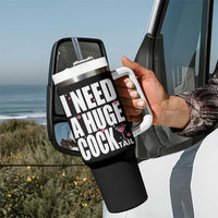Funny Adult Humor Tumbler With Handle I Need A Huge Cocktail Drinking Gift