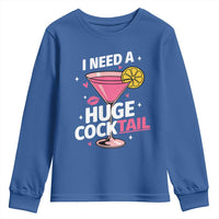 I Need A Huge Cocktail Youth Sweatshirt Funny Adult Humor Drinking Gift - Wonder Print Shop