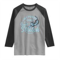 Adult Humor Cat Raglan Shirt My Pussy Loves A Good Stretch - Wonder Print Shop