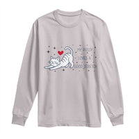 My Pussy Loves A Good Stretch Long Sleeve Shirt Adult Humor Cat Gift - Wonder Print Shop