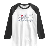 My Pussy Loves A Good Stretch Raglan Shirt Adult Humor Cat Gift - Wonder Print Shop
