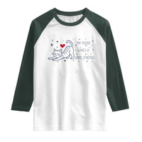 My Pussy Loves A Good Stretch Raglan Shirt Adult Humor Cat Gift - Wonder Print Shop