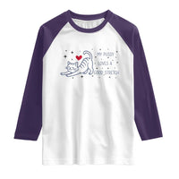 My Pussy Loves A Good Stretch Raglan Shirt Adult Humor Cat Gift - Wonder Print Shop