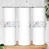 My Pussy Loves A Good Stretch Skinny Tumbler Adult Humor Cat Gift