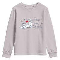 My Pussy Loves A Good Stretch Youth Sweatshirt Adult Humor Cat Gift - Wonder Print Shop