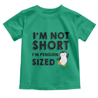 Funny Penguin Quote Toddler T Shirt I Am Not Short I Am Penguin Size - Wonder Print Shop