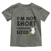 Funny Penguin Quote Toddler T Shirt I Am Not Short I Am Penguin Size - Wonder Print Shop