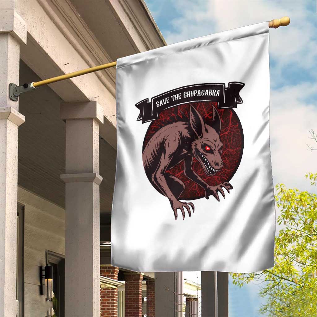Chupacabra Garden Flag Gothic Horror Save The Cryptid Gift - Wonder Print Shop