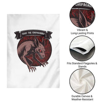 Chupacabra Garden Flag Gothic Horror Save The Cryptid Gift - Wonder Print Shop