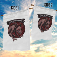 Chupacabra Garden Flag Gothic Horror Save The Cryptid Gift - Wonder Print Shop