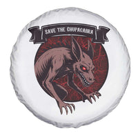 Chupacabra Spare Tire Cover Gothic Horror Save The Cryptid Gift - Wonder Print Shop