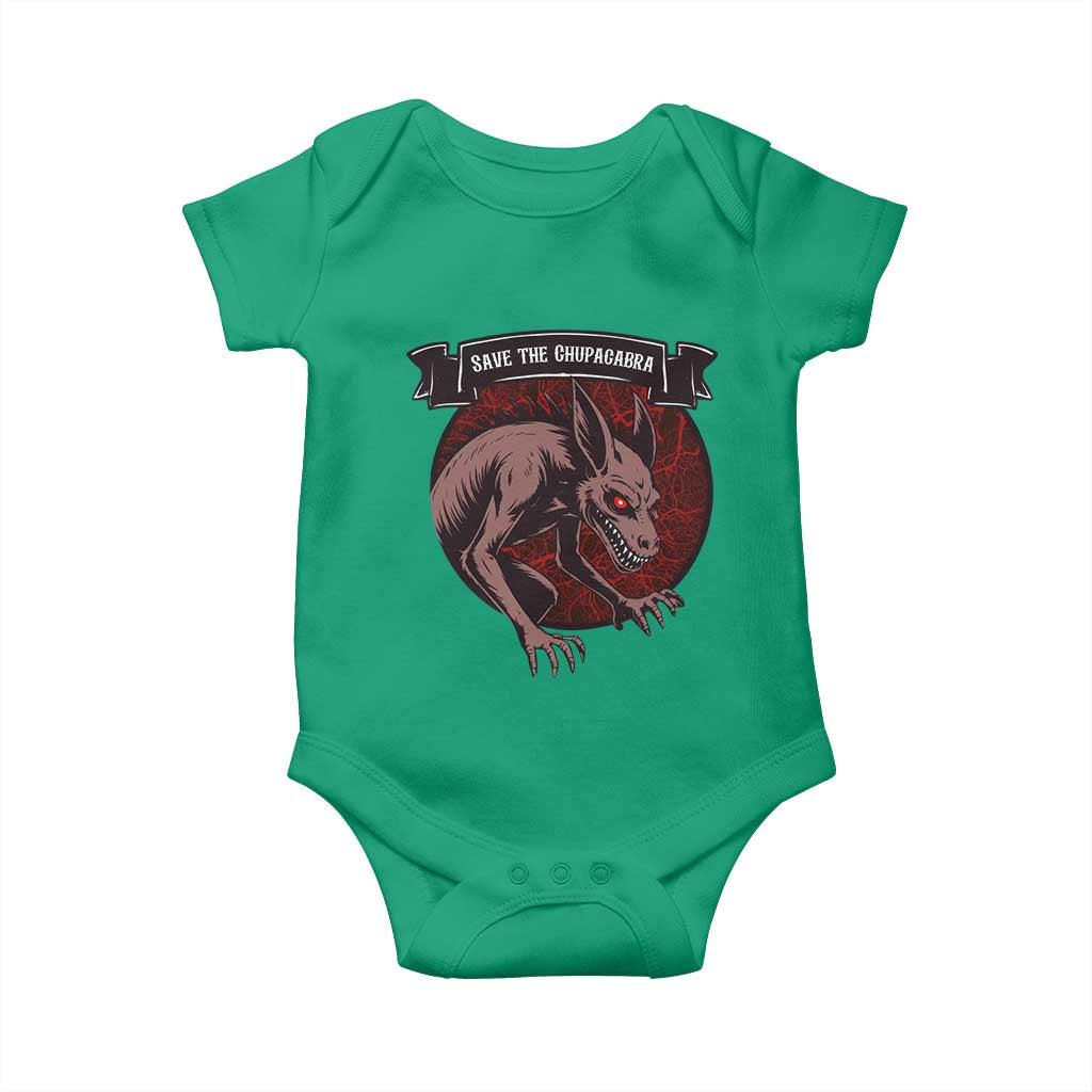 Chupacabra Baby Onesie Gothic Horror Save The Cryptid Gift - Wonder Print Shop