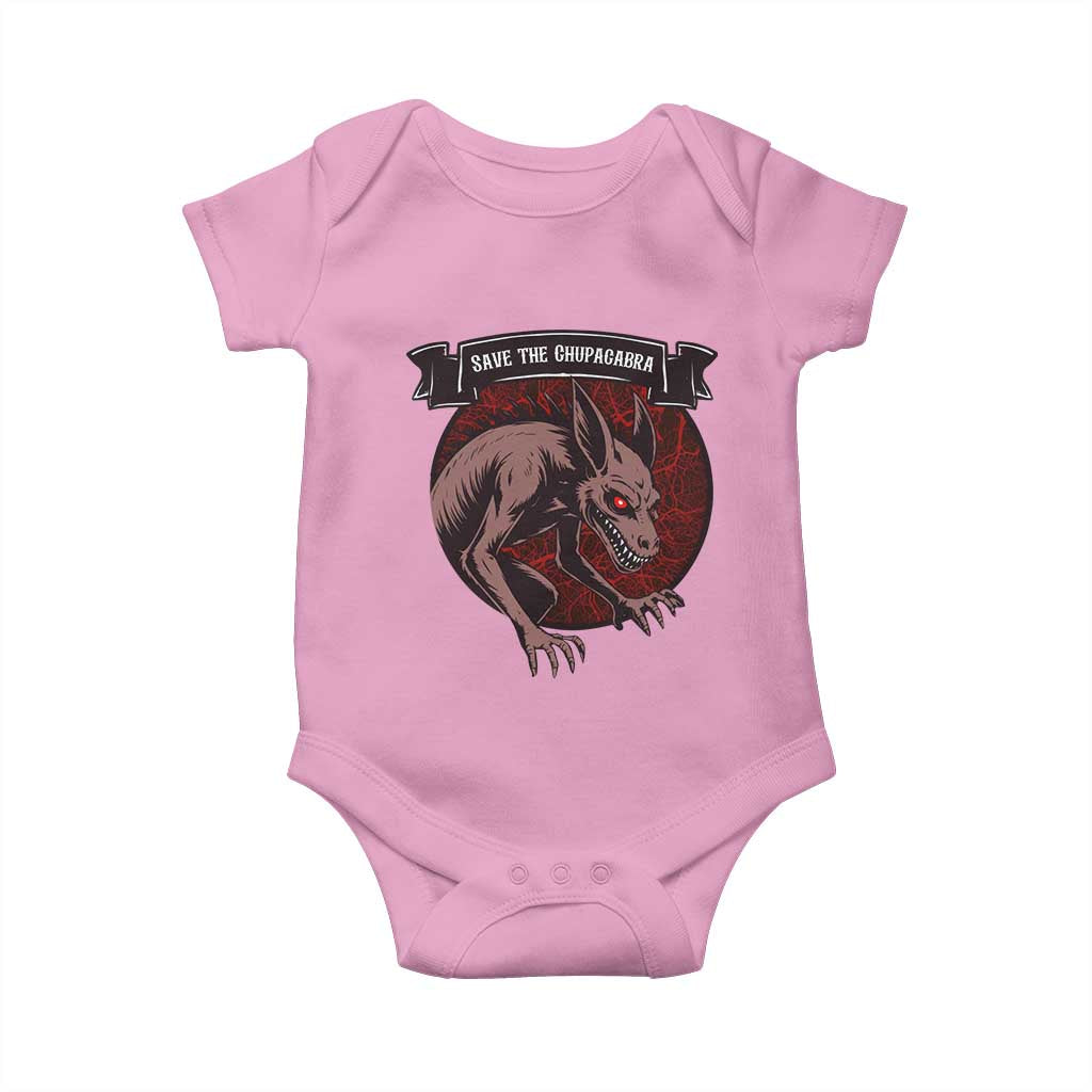 Chupacabra Baby Onesie Gothic Horror Save The Cryptid Gift - Wonder Print Shop