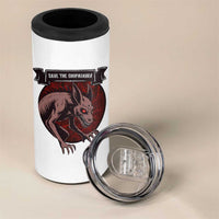 Chupacabra 4 in 1 Can Cooler Tumbler Gothic Horror Save The Cryptid Gift