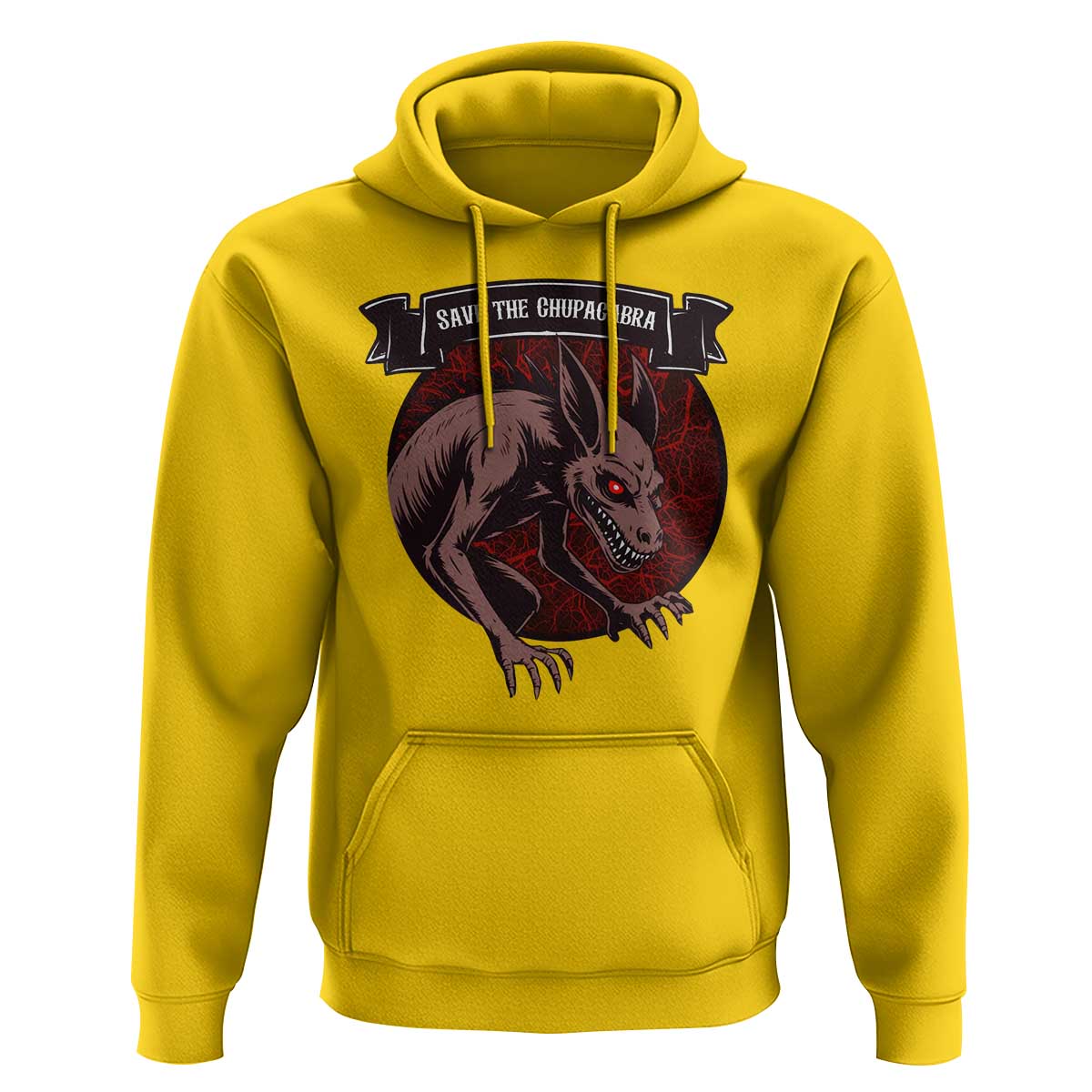Chupacabra Hoodie Gothic Horror Save The Cryptid Gift - Wonder Print Shop