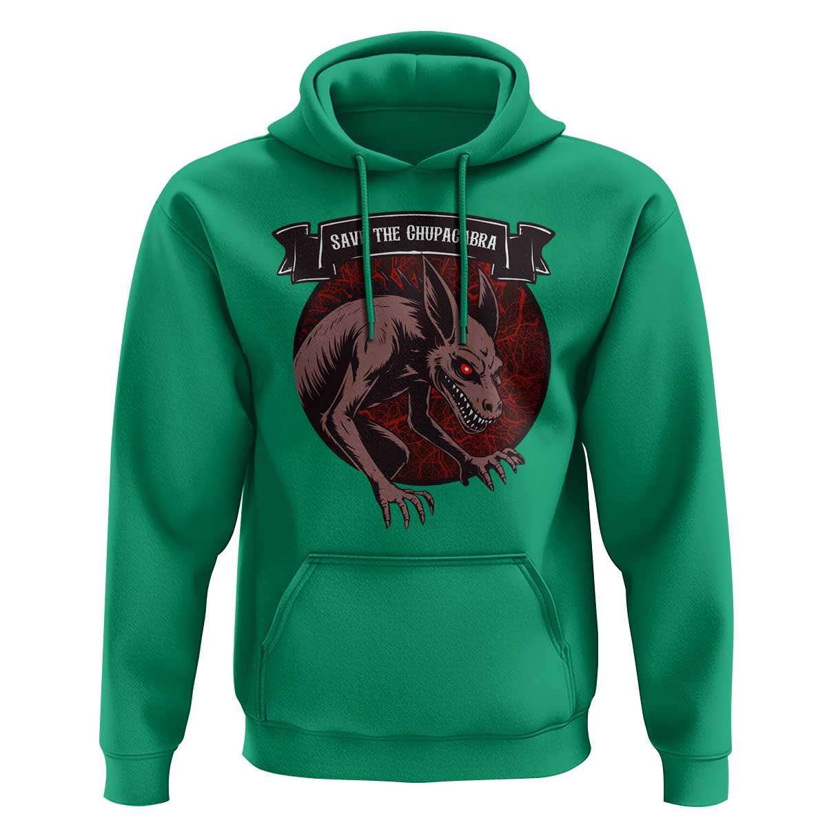 Chupacabra Hoodie Gothic Horror Save The Cryptid Gift - Wonder Print Shop