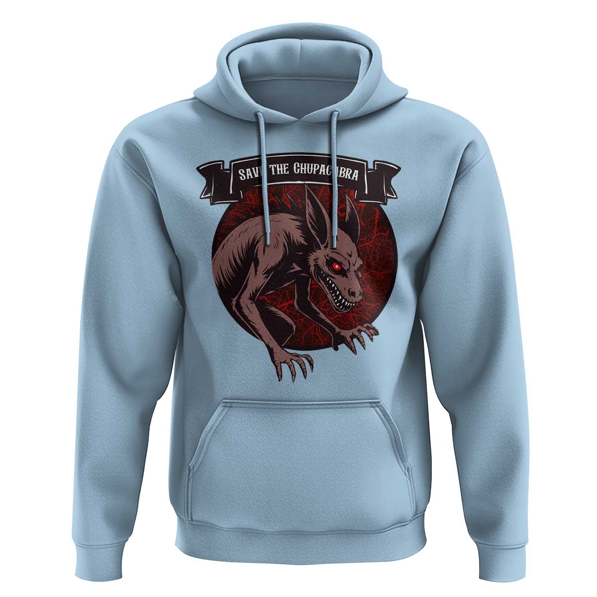 Chupacabra Hoodie Gothic Horror Save The Cryptid Gift - Wonder Print Shop