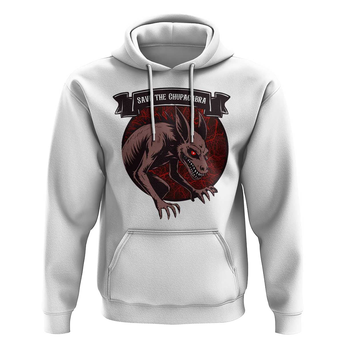 Chupacabra Hoodie Gothic Horror Save The Cryptid Gift - Wonder Print Shop