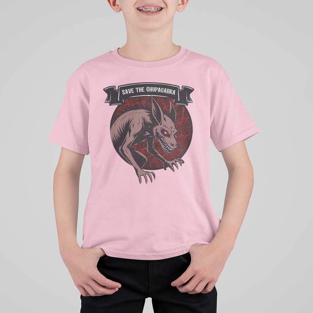 Chupacabra T Shirt For Kid Gothic Horror Save The Cryptid Gift - Wonder Print Shop