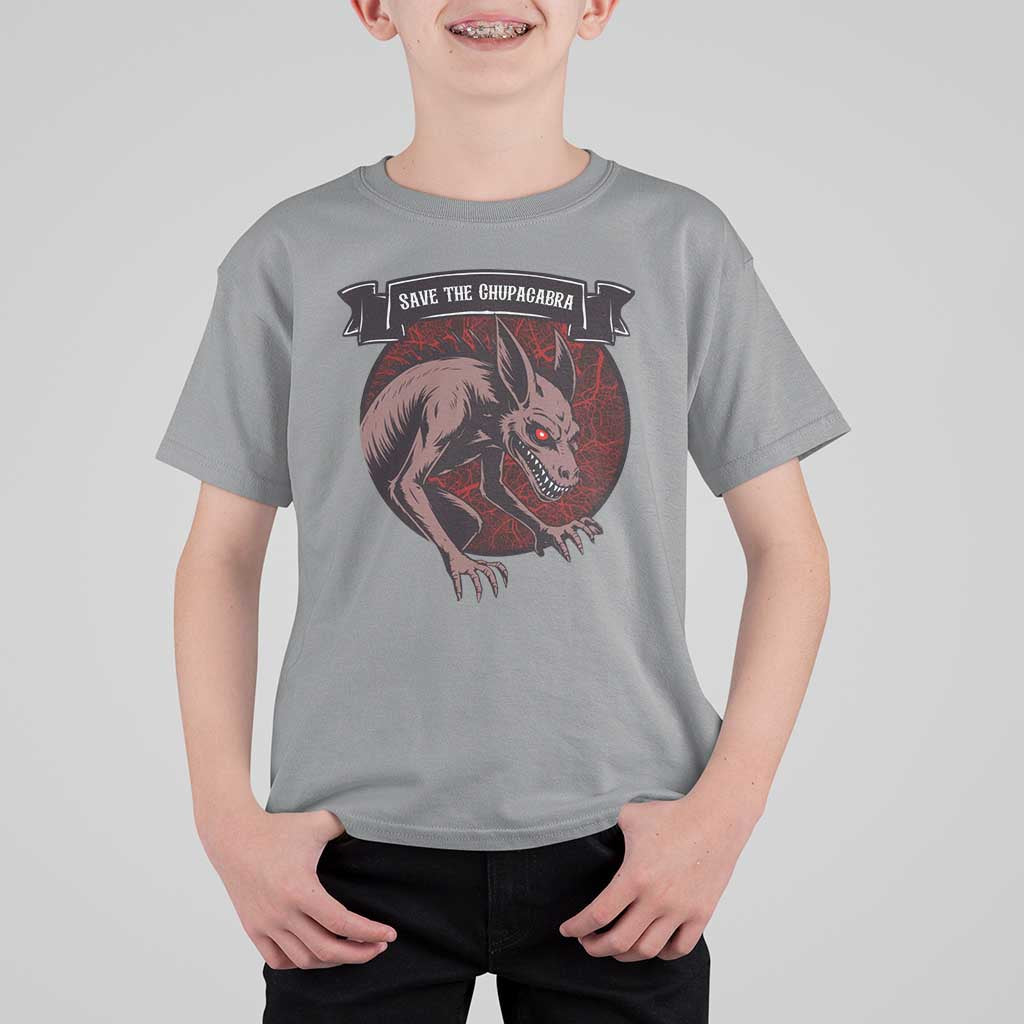 Chupacabra T Shirt For Kid Gothic Horror Save The Cryptid Gift - Wonder Print Shop