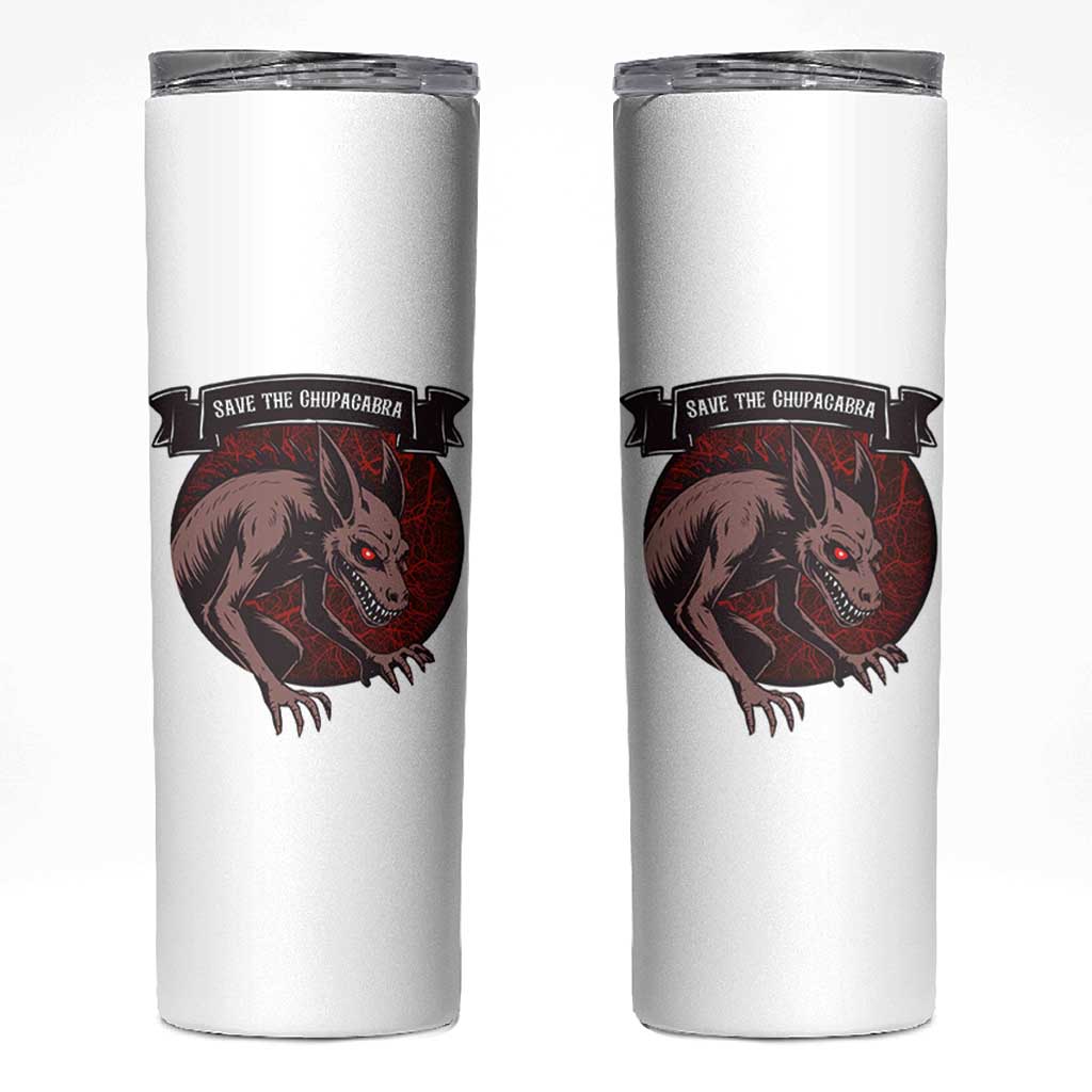 Chupacabra Skinny Tumbler Gothic Horror Save The Cryptid Gift