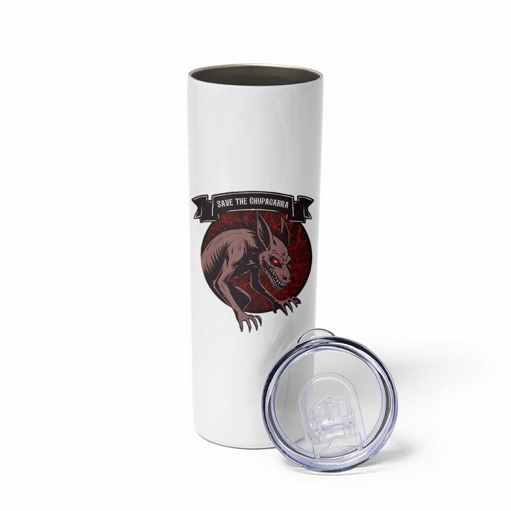 Chupacabra Skinny Tumbler Gothic Horror Save The Cryptid Gift